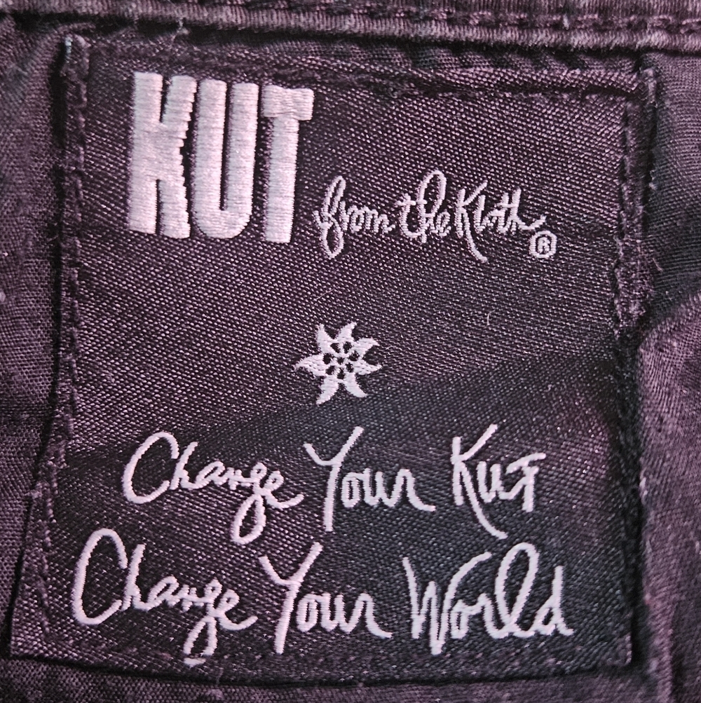 The KUT from the Kloth Stevie Straight Leg jean in black Sz.12 - Picture 8 of 9